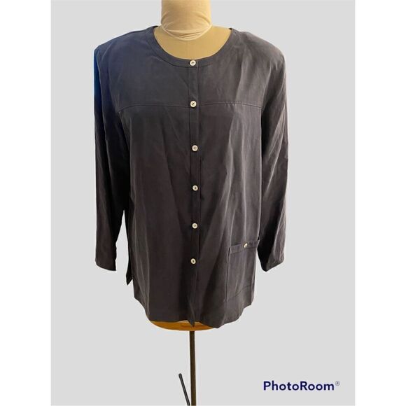 100% Silk Tunic Top.  Size XL. Washable Silk! - Picture 1 of 6